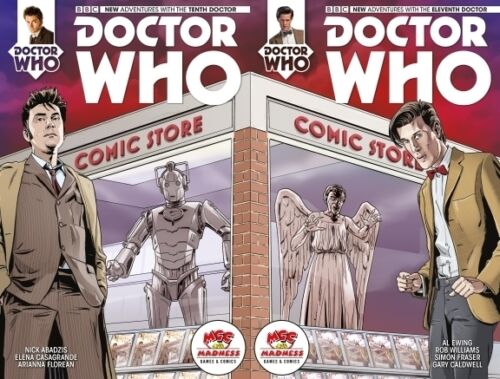 Doctor Who 10th & 11th Dr. #1 1st Print Madness Games & Comics Store Variant Set