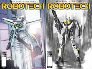 Robotech #1 Madness Games & Comics Exlusive Covers Pair LTD to 500! Titan 2017